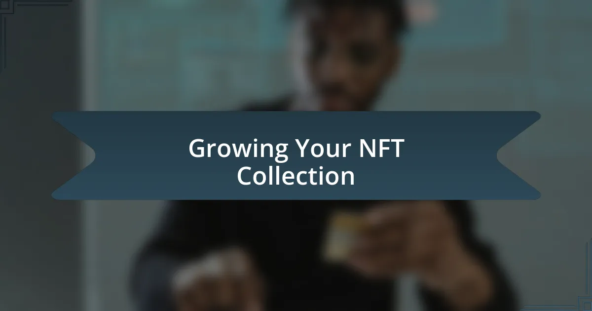 Growing Your NFT Collection